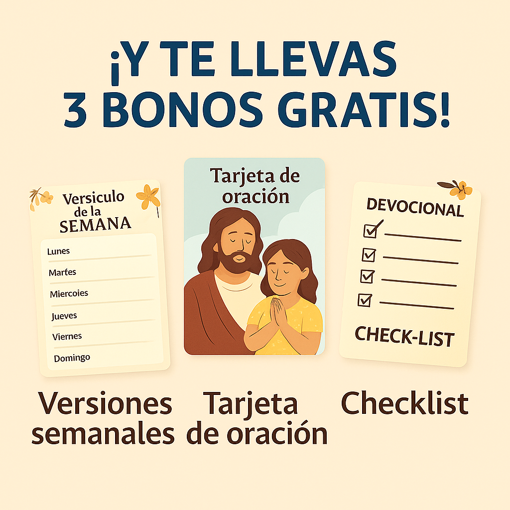 3 Bonos Gratis - E-book Fe en Casa